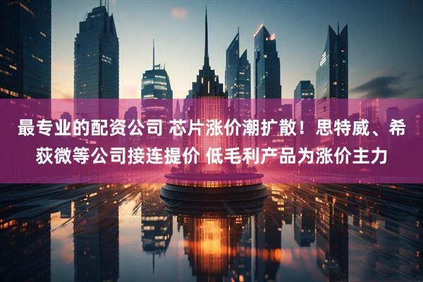 最专业的配资公司 芯片涨价潮扩散！思特威、希荻微等公司接连提价 低毛利产品为涨价主力